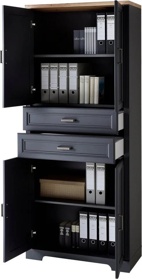 Aktenschrank INNOSTYLE Graphit mit Soft-Close und FSC-Holz - Bild 4