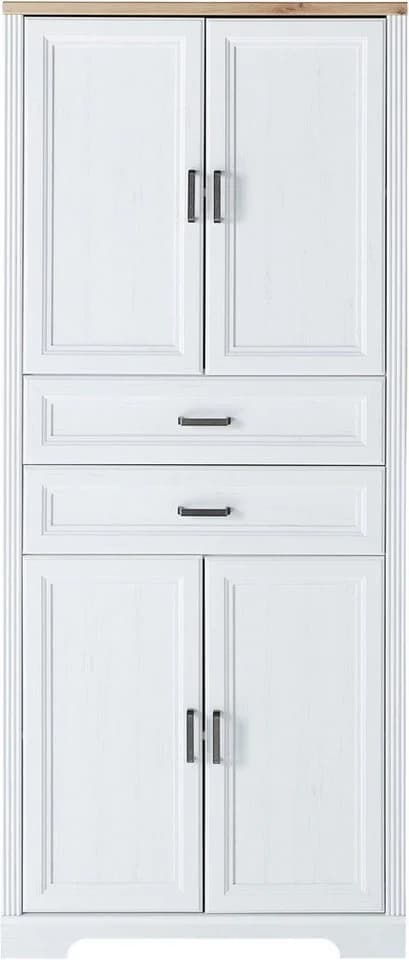 Aktenschrank INNOSTYLE Weiß Pinie Hell mit Soft-Close - Bild 2