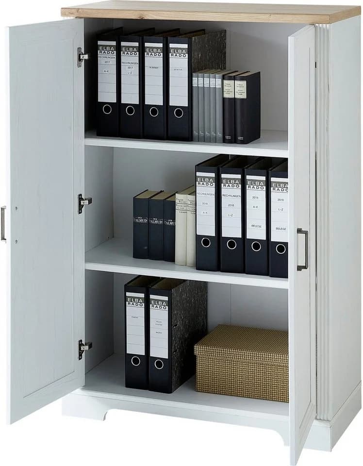 Aktenschrank INNOSTYLE Weiß Pinie Hell mit Soft-Close - Bild 4