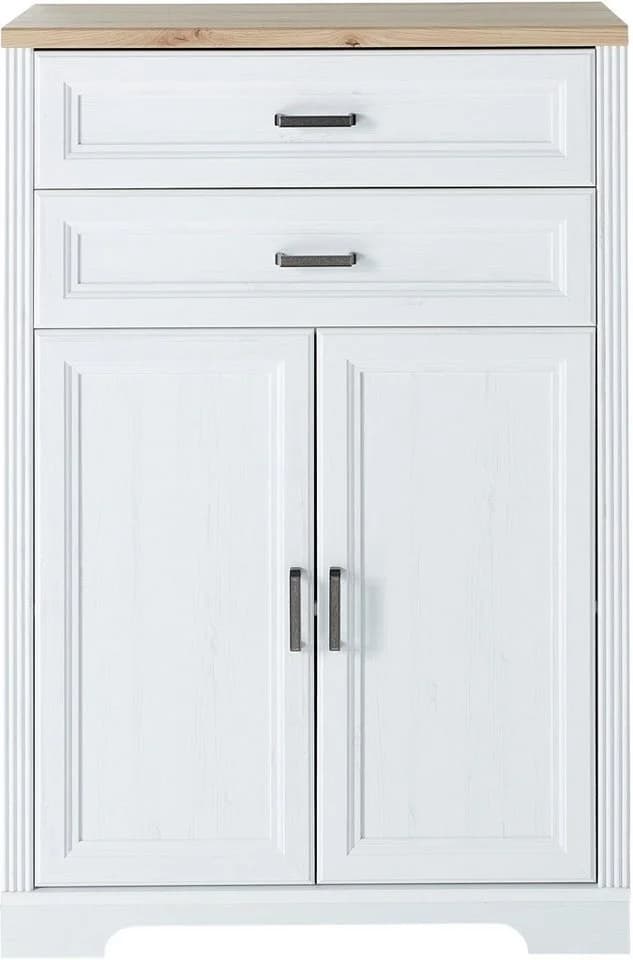 Aktenschrank INNOSTYLE Weiß Pinie Hell mit Soft-Close - Bild 2