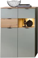 Innostyle INA Highboard Schilfgrün Artisan Eiche 84x125x45 cm Bild 2