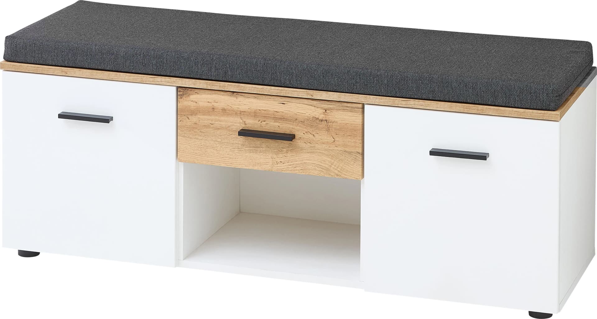 Innostyle Schuhbank Sparks Weiß Eiche Altholz