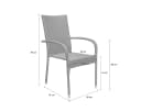 LC Garden Rattanstuhl Lübeck Polyrattan Stapelbar Bild 5