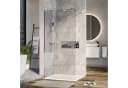 Bernstein Walk-in-Dusche EX101 Klarglas ESG 10mm Nano Chrom Bild 2