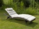 Destiny Gartenliege WAVE Aluminium Polyrattan Braun Bild 1