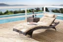 Destiny Gartenliege WAVE Aluminium Polyrattan Braun Bild 2