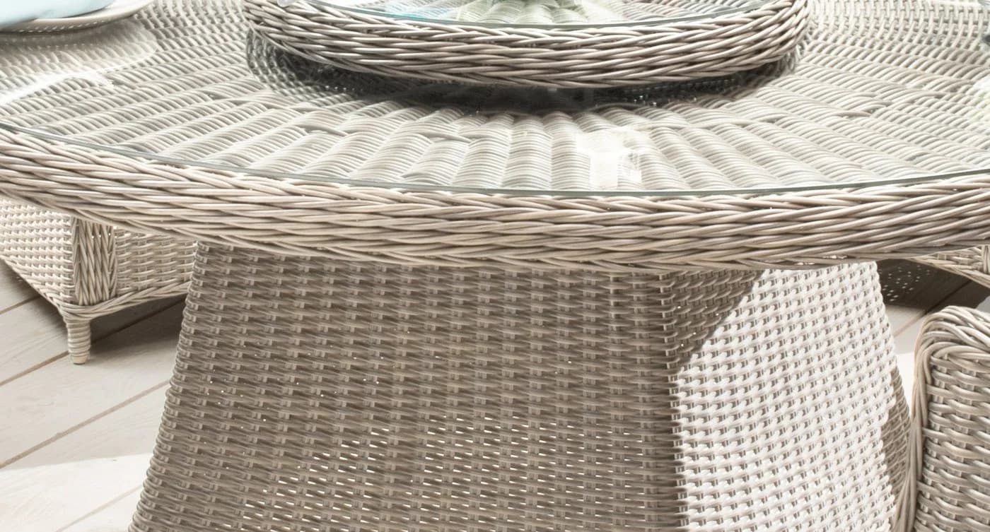 Destiny Garten-Essgruppe LUNA 19-tlg. Aluminium Polyrattan - Bild 4