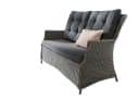 Loungesofa DESTINY CASA Grau Polyrattan 2er inkl. Auflagen Bild 2