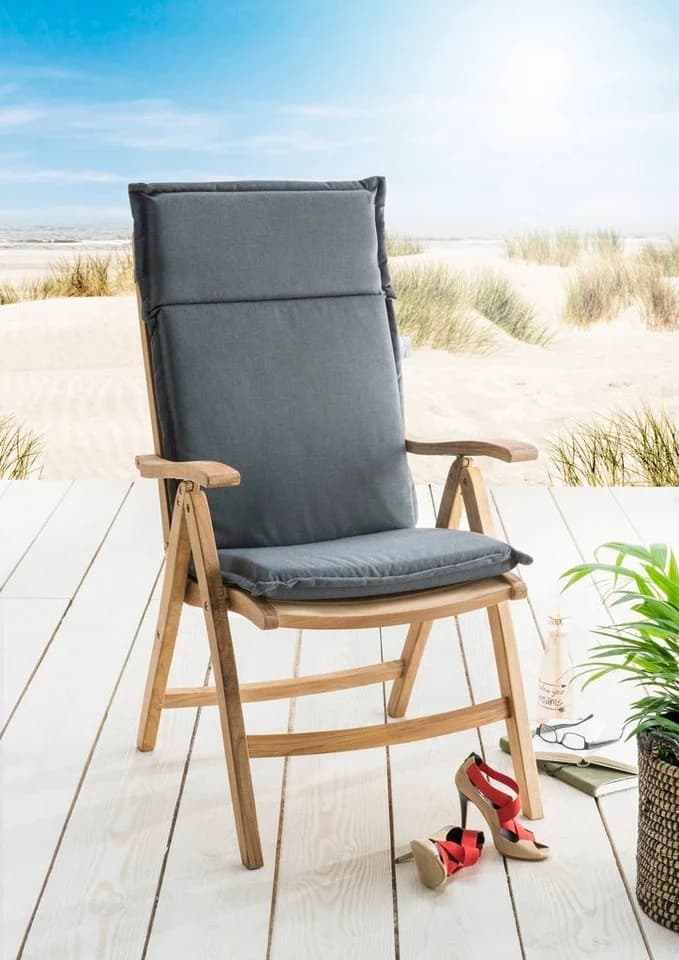 Destiny Hochlehnerauflage POLSTER Grau Polyester