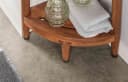 Destiny Eckregal halbrund Teak massiv 30x30x103cm Bild 3