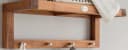 Destiny Wandregal mit Haken Teak Holz Bild 1