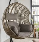 Hängesessel DESTINY COCO DE LUXE II Beige/Grau mit Gestell Bild 1