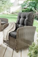 Destiny Loungesessel MERANO Grau Polyrattan mit Verstellfunktion Bild 1