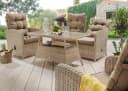 Destiny Gartenlounge-Set Merano 7-tlg. Beige/Grau Poly Rattan Bild 1