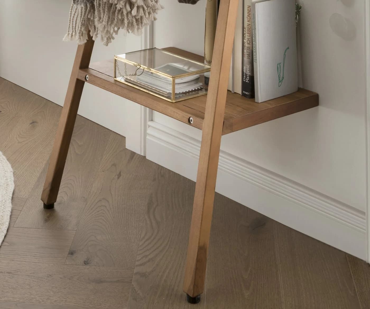 Destiny Handtuchhalter SPA & LIVING, Handtuchleiter mit 2 Regalflächen, Teak - Bild 3