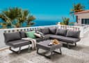 Gartenlounge-Set Destiny Manhattan 7-tlg. Dunkelgrau Aluminium Bild 1
