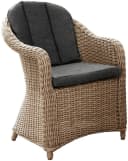 Gartensessel DESTINY MALAGA Beige Polyrattan mit Kissen Bild 2