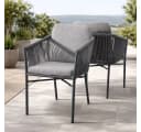 Destiny Gartensessel LUCCA Grau Aluminium Polyester Stapelbar Bild 2
