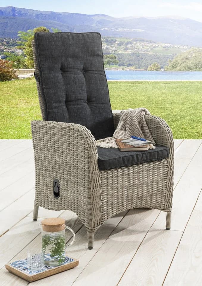 Destiny Garten-Essgruppe PALMA LUNA 5-tlg. Aluminium Polyrattan