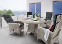 Destiny Garten-Essgruppe PALMA LUNA 5-tlg. Aluminium Polyrattan Bild 2