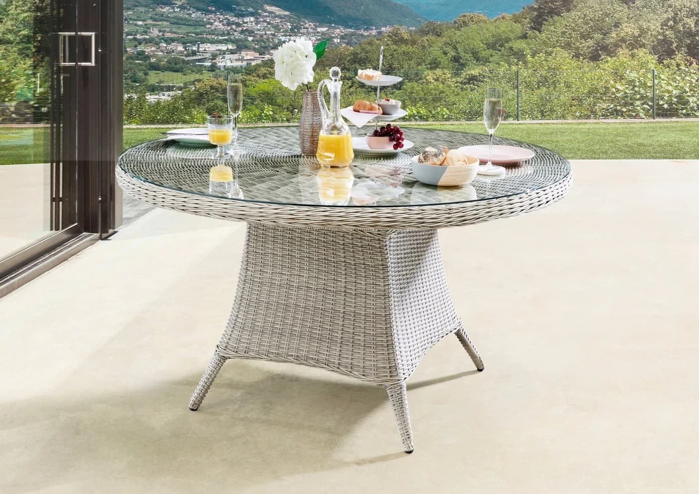 Destiny Garten-Essgruppe PALMA LUNA 5-tlg. Aluminium Polyrattan - Bild 3