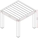 Destiny Beistelltisch GARDA Anthrazit Aluminium Bild 1