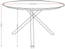 Destiny Garten-Essgruppe COMO BARLETTA 4 Stühle + Tisch Ø110cm Grau Bild 4
