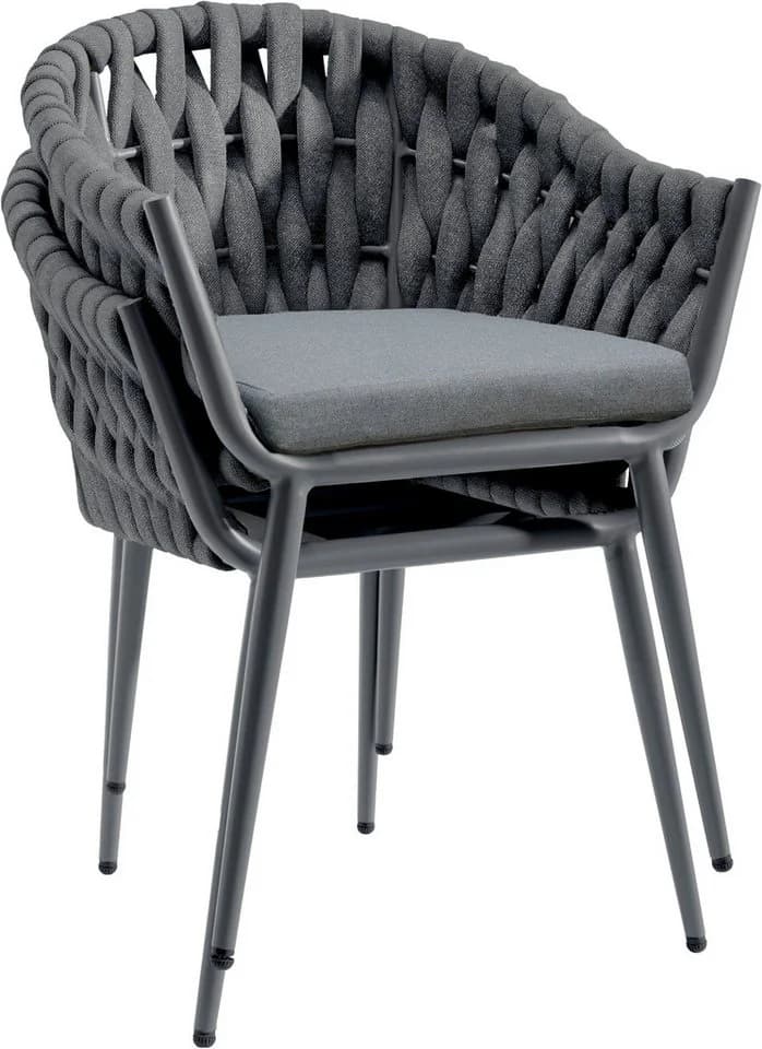 Destiny Garten-Essgruppe MOLINO ARONA Grau Aluminium 4-Sitzer - Bild 5