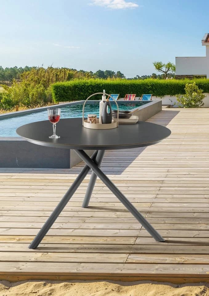 Destiny Garten-Essgruppe MOLINO BARLETTA Grau Aluminium