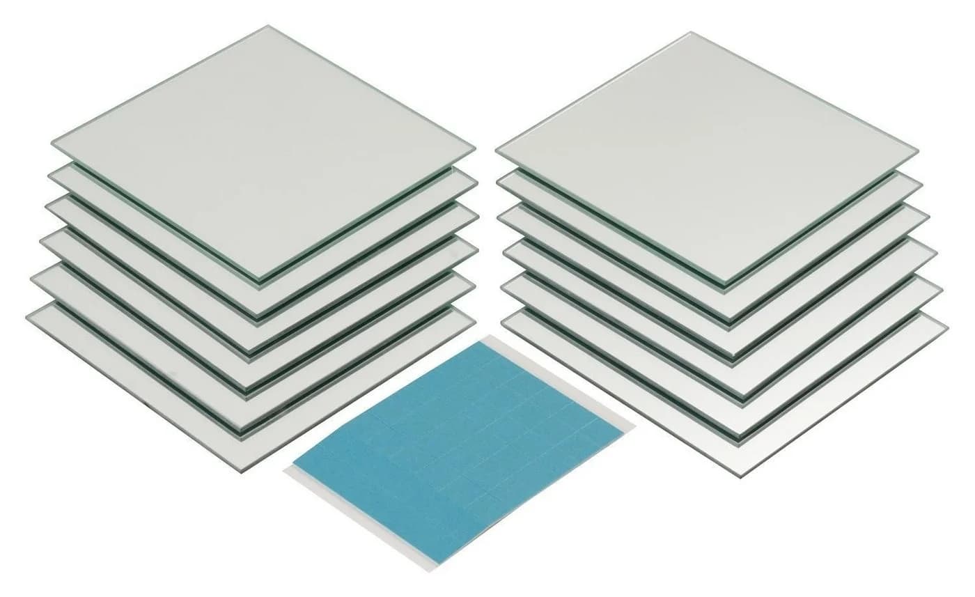 Spiegelfliesen 12er Set TAIL 15x15 cm Glas Selbstklebend - Bild 3