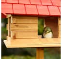 Mucola Vogelhaus XXL Holz mit Nistkasten und Futterspender Bild 3