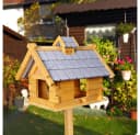 Mucola Vogelhaus aus Holz in Grau XXL Vogelhäuschen Bild 3