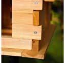 Mucola Vogelhaus aus Holz in Grau XXL Vogelhäuschen Bild 4