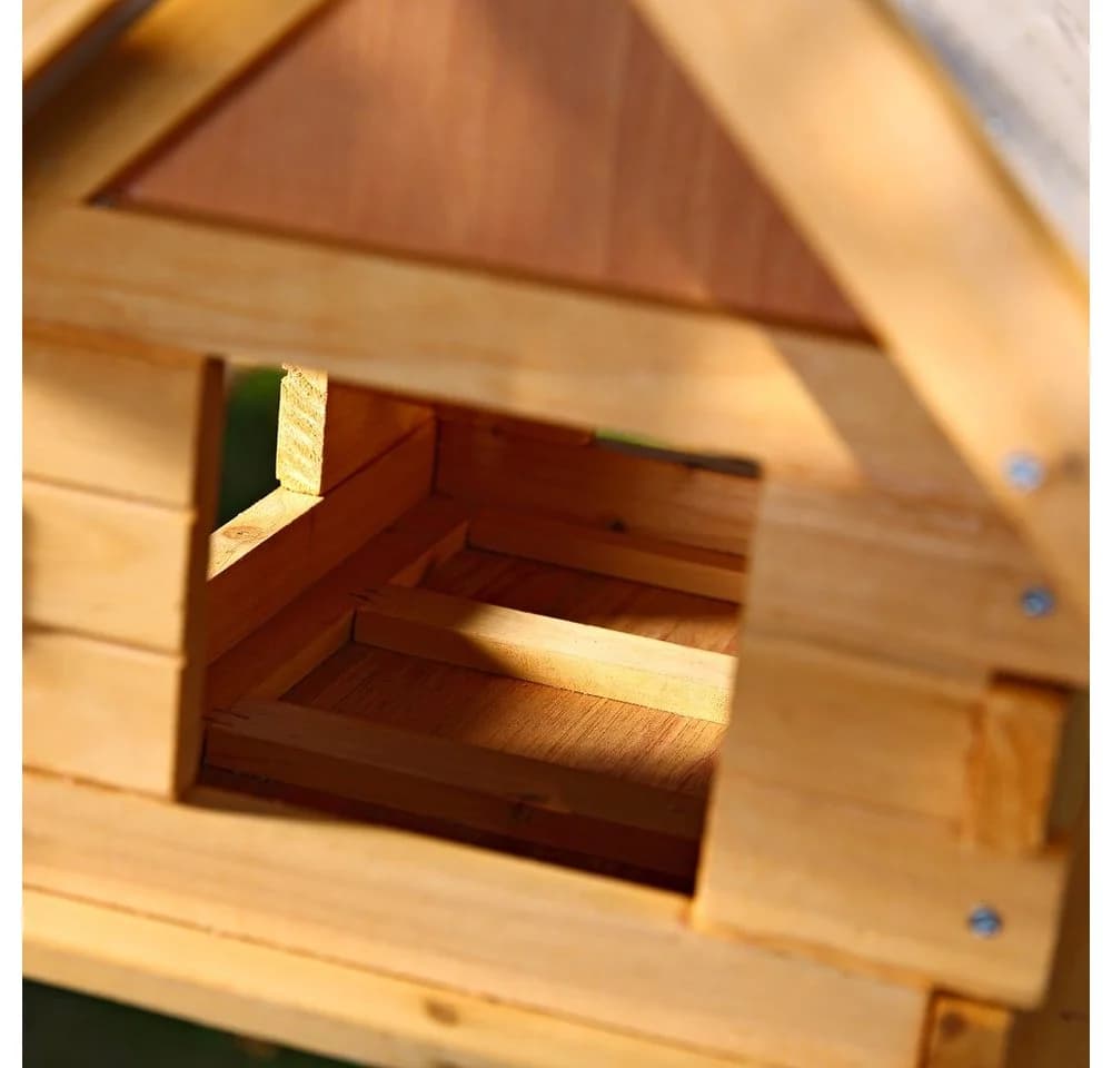Mucola Vogelhaus aus Holz in Grau XXL Vogelhäuschen - Bild 5