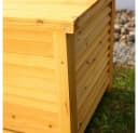 Mucola Auflagenbox Gartentruhe Braun Holz mit Deckel Bild 4
