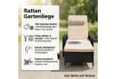 Mucola Gartenliege Rattan Sonnenliege Polyrattan Mehrfach Verstellbar Bild 1