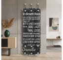 Mucola Garderobenpaneel Wandgarderobe Schwarz mit 6 Haken Bild 2