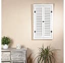 Mucola Wandspiegel Shabby Look Weiß Braun Panel-Türen Bild 1
