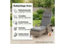 Mucola Gartenliege Rattan Sonnenliege Polyrattan Mehrfach Verstellbar Bild 1