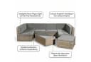 Mucola Gartenlounge-Set 8-tlg. Polyrattan Bild 5