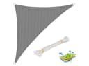 Woltu Sonnensegel Dreieck Grau 100% HDPE UV-Schutz Bild 2