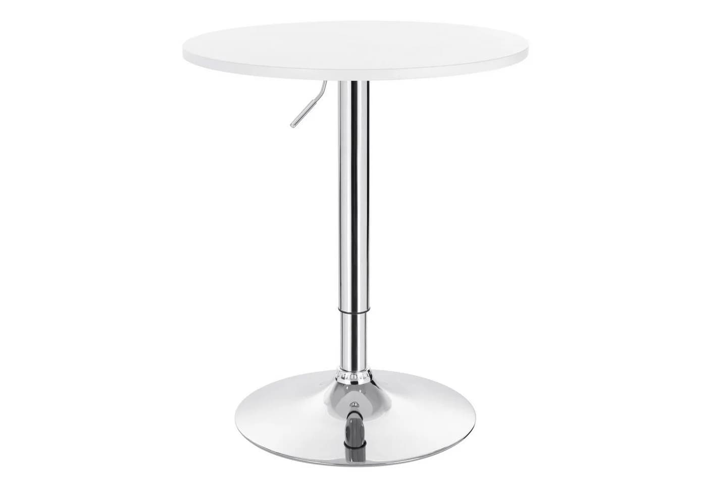 Woltu Bartisch höhenverstellbar Weiß MDF Stehtisch - Bild 2