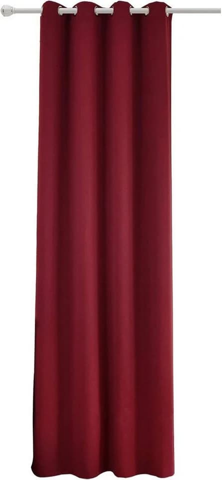 Woltu Gardine Blickdicht 130 g/m² Rot