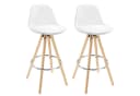 Woltu Barhocker (2 St) Design Stuhl Kunstleder Ergonomisch Bild 2