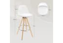 Woltu Barhocker (2 St) Design Stuhl Kunstleder Ergonomisch Bild 3