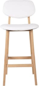 Woltu Barhocker 2er Set Weiß/Schwarz Kunstleder Bild 5