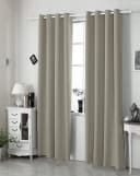 Woltu Verdunkelungsvorhang 2er Set Beige Ösen Blickdicht Bild 2