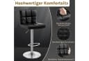 Woltu Barhocker 1 St. Schwarz Drehbar und Höhenverstellbar Tresen Hocker Bild 5