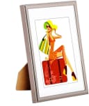 Woltu Bilderrahmen Set 5-teilig Kunststoff Glas Passepartout Bild 5