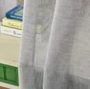 Woltu Gardine Kräuselband Halbtransparent Leinenoptik Polyester Bild 4